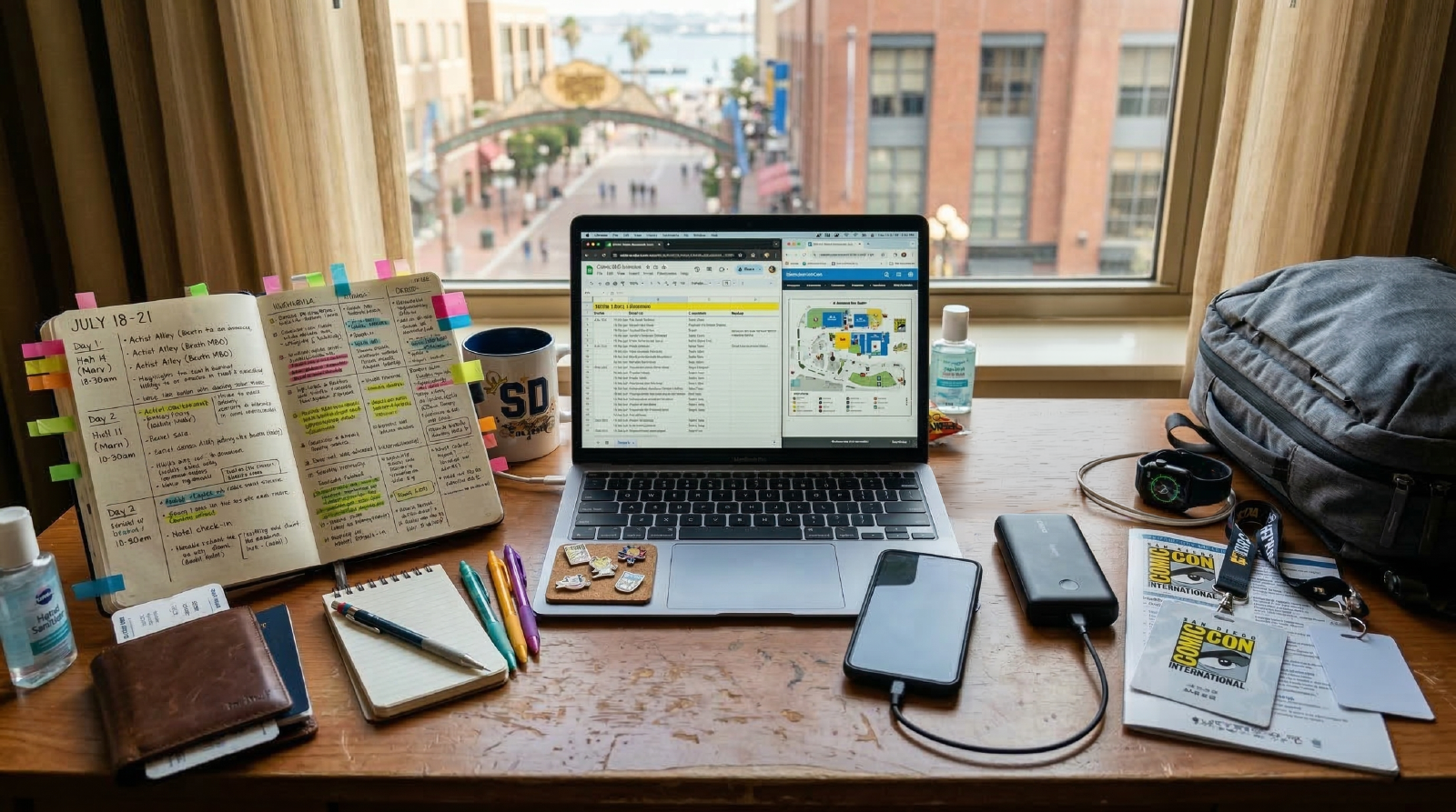 Comic-Con Chaos: Analog + Digital Planning for Road Weeks