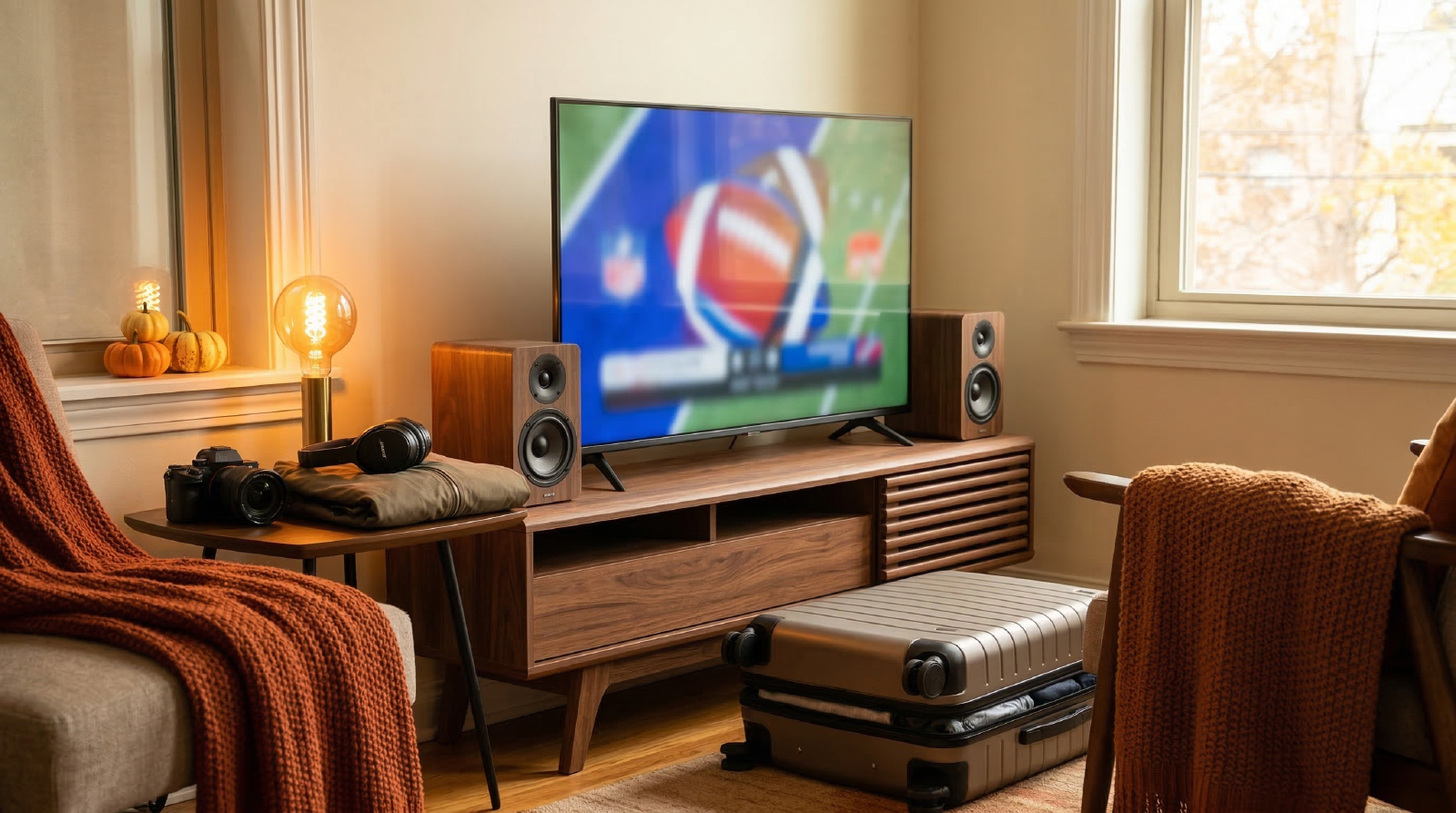 Fall Tours/NFL: Capsule Travel + Small Home Theater Wishlist