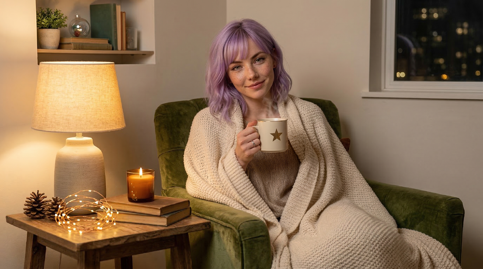 Holiday Wind-Down in a Small Space