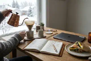 Winter Coffee + Wrap: Pour-Over Rituals and What Shipped