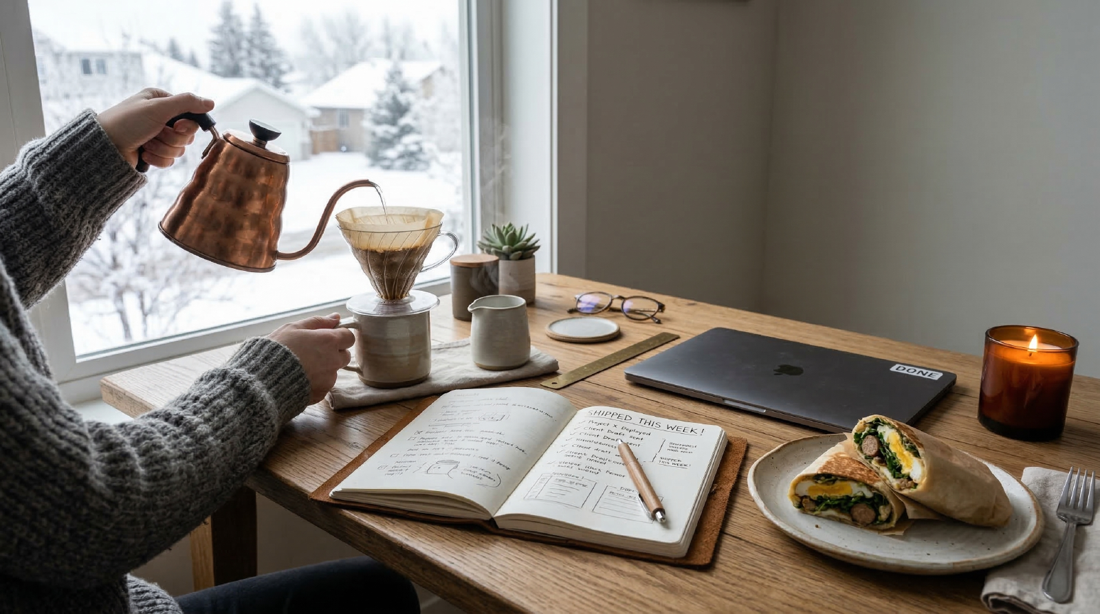 Winter Coffee + Wrap: Pour-Over Rituals and What Shipped